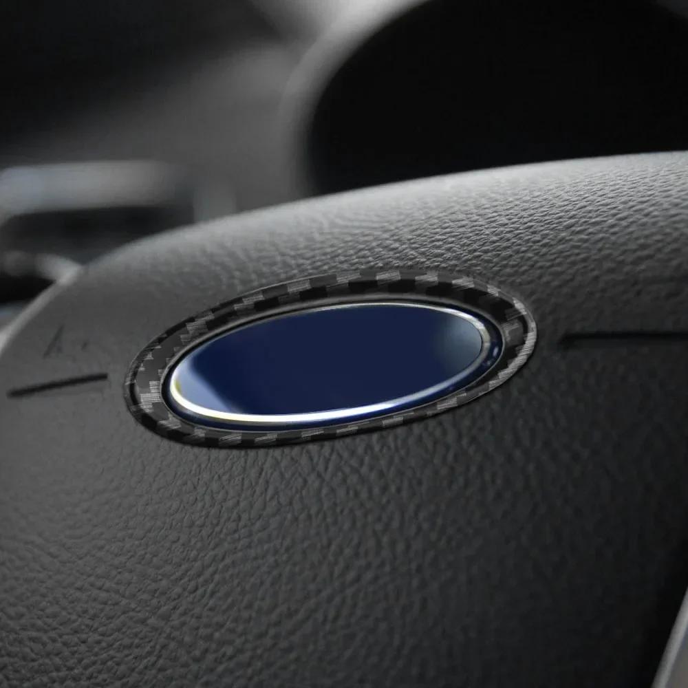 For Ford Focus Mk3 2012-14 Kuga Escape 2013-2015 C-MAX 2011-2017 Grand C-MAX 2011-2014 Steering Wheel Center Ring Cover Sticker