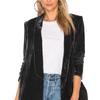 Velvet Blazers For Women Solid Open Front Lapel Cardigan Coat Long Sleeve Fall Winter Office Work Suit Jacket