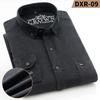 Plus size 7XL 100%Cotton corduroy long-sleeve shirts for men slim fit formal plain shirt soft casual elegant brushed clothes