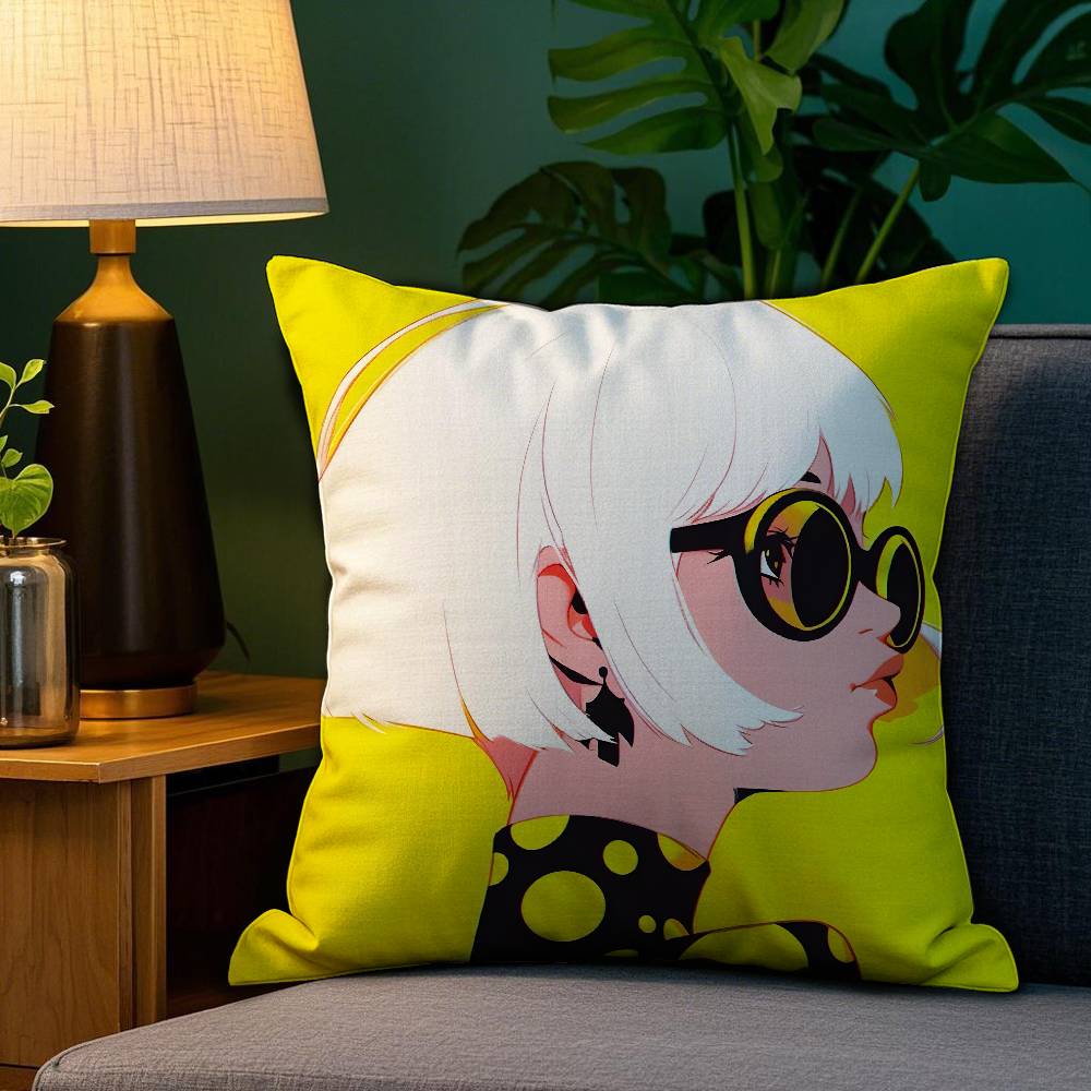 Yayoi Kusama Minimalism Pillow Case Plush Fabric Soft Double Sided Print Home Sofa High Quality Cushion Cover Throw