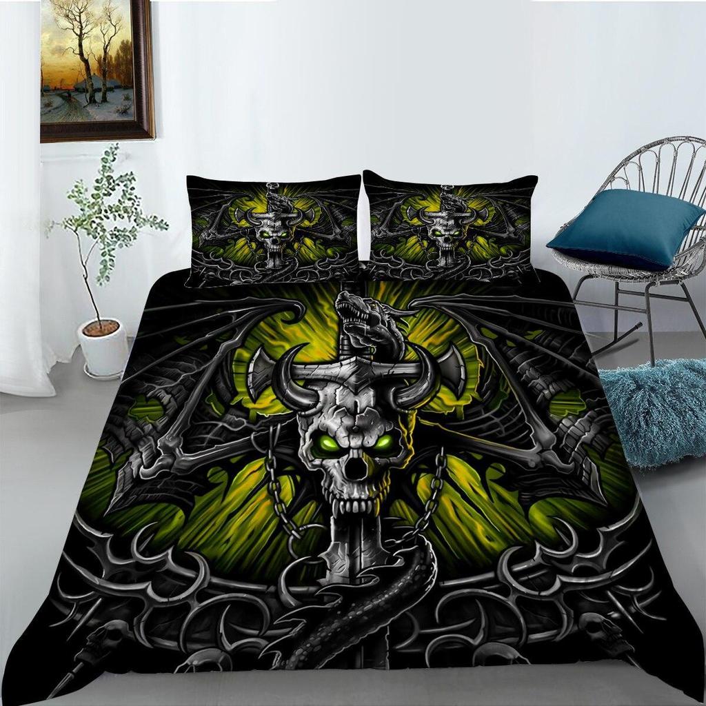 Three-Piece Quilt Cover 3D Digital Printing Sheets, Bedding, Home Textiles