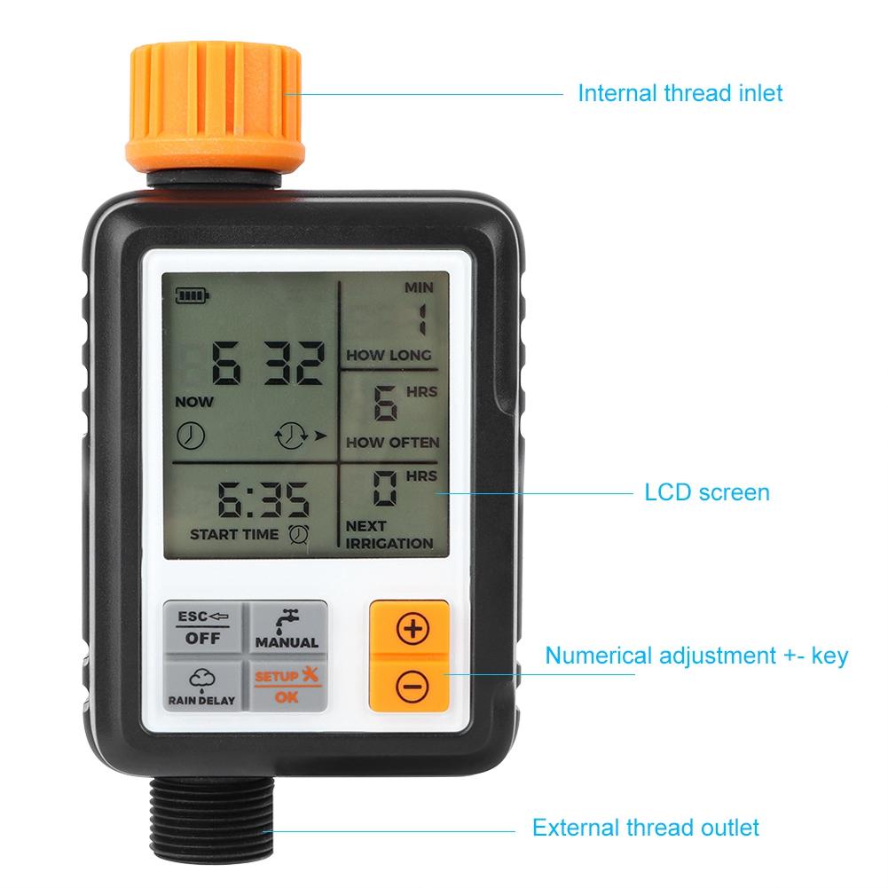 Automatic Smart LCD Display Electronic Garden Water Timer Watering Irrigation System Controller