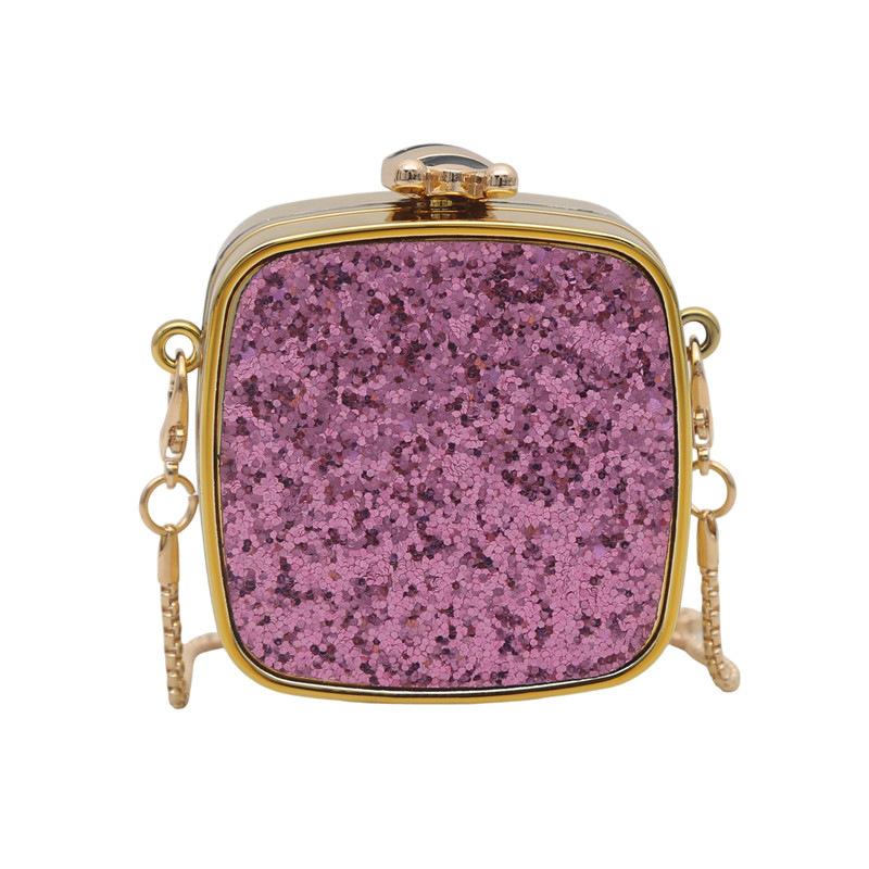 Acrylic Mouth Red Envelope 2025 New European and American Sequined Shoulder Bag Women's Versatile Chain Crossbody Mini Box Bag