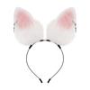 Bunny Ear Headband with Charms Plush Rabbit Costume Furry One Size