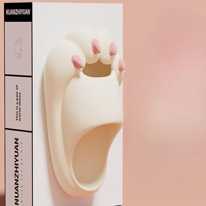 

Модные женские резиновые домашние сандалии с когтями панды, мужские пляжные нескользящие мультяшные домашние тапочки для женщин и мужчин 36-37