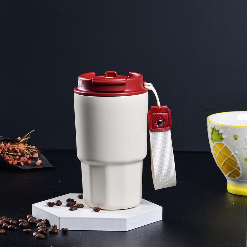 MRSIKEY Dual-Drink Insulated Coffee Mug