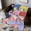 Cute Anime Manga Fanart b-Bocchi the Rock Soft Warm Plush Blanket Dorm Sofa Living Room Pet Hogar Bedroom Gift Nap Home Flannel