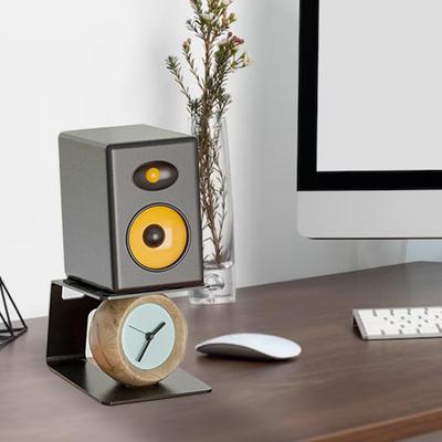 2Pcs Desktop Speaker Stand Storage Bracket with Vibration Absorption Pad High Stability Studio Monitor Riser Speaker Holder