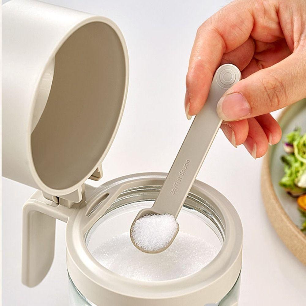 Dustproof Sealed Seasoning Jar Large Capacity Salt Seasoning Box Glass Seasoning Jar  for Home