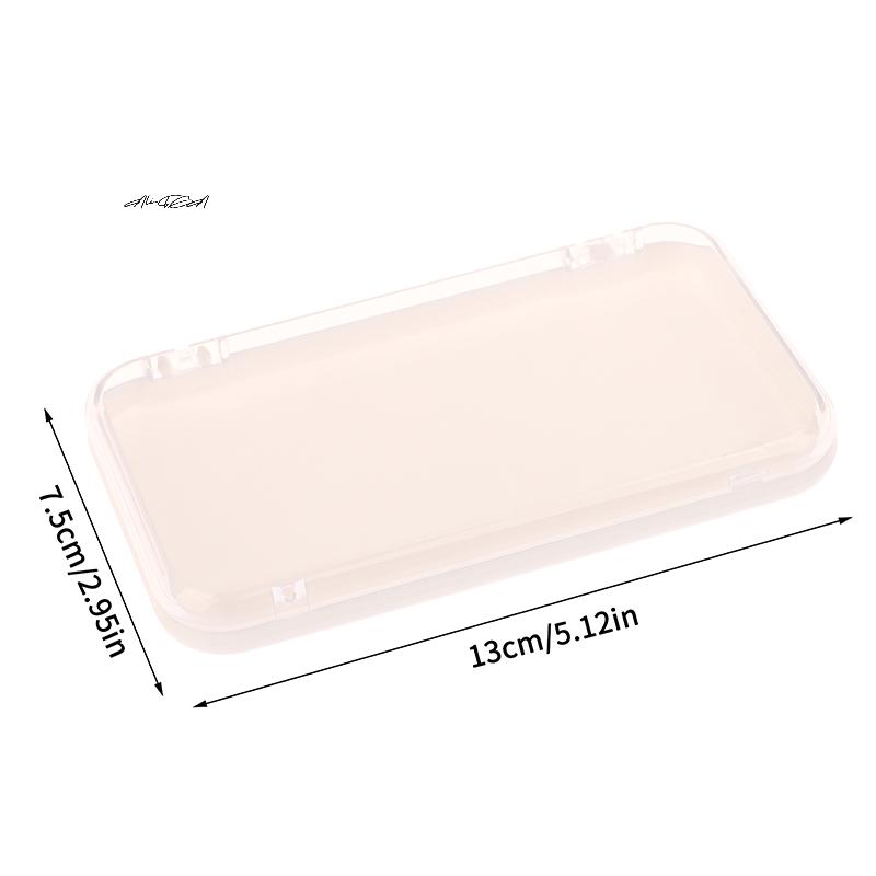 Transparente Schmuckschatulle aus Kunststoff Aufbewahrungsbox für Press-on-Nägel Rechteckig Präsentation für Falschnägel Salon-Essentials Behälter mit Deckel