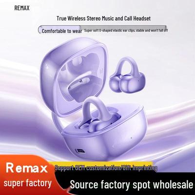 REMAX Clip-On Open-Ear Wireless Bluetooth Earphones 6.0 with ENC Noise Cancelling for Music and Calls