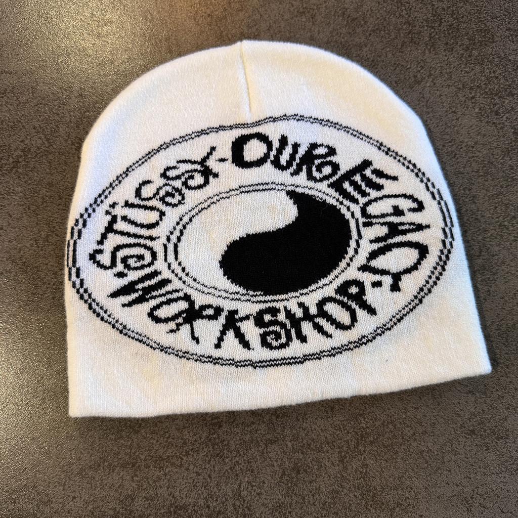 Streetwear Letter Bagua Diagram Knit Hat With Premium Acrylic For Street Fashion