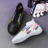 Men's and Women's High-top Football Shoes Breathable and Wear-resistant Artificial Turf Professional Game Training Sports Football Shoes