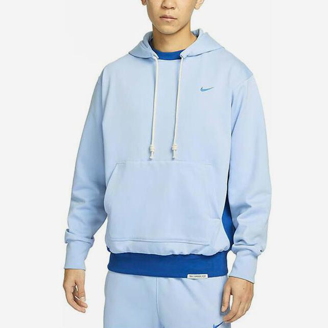 Nike Logo Embroidered Pullover Drawstring Hooded Casual Sweatshirt Men Sweatshirt Blue DQ5819-479