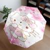 Pink Kitty Adventure Umbrella 8-Frame for Travel, Camping, Casual Lightweight Portable Umbrella, Essential for Every Family Holidays Gift