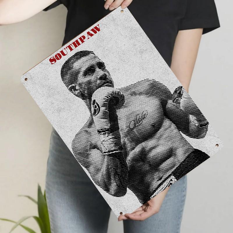 

Vintage Boxer Metal Tin Sign Living Room Study Wall Decor Creative Sports Theme Home Decoration 20x30cm（7.8x11.8inch）