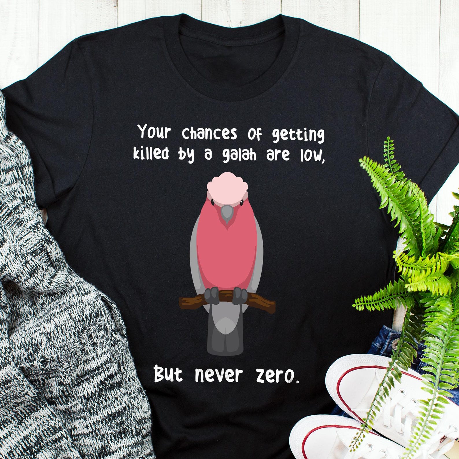 Galah Shirt, , , Funny Parrot Lover Gift, Cute Pet Rose-Breasted Cockatoo T-shirt, Bird, Cockatoo Mom Cockatoo Dad Australian Animal 100