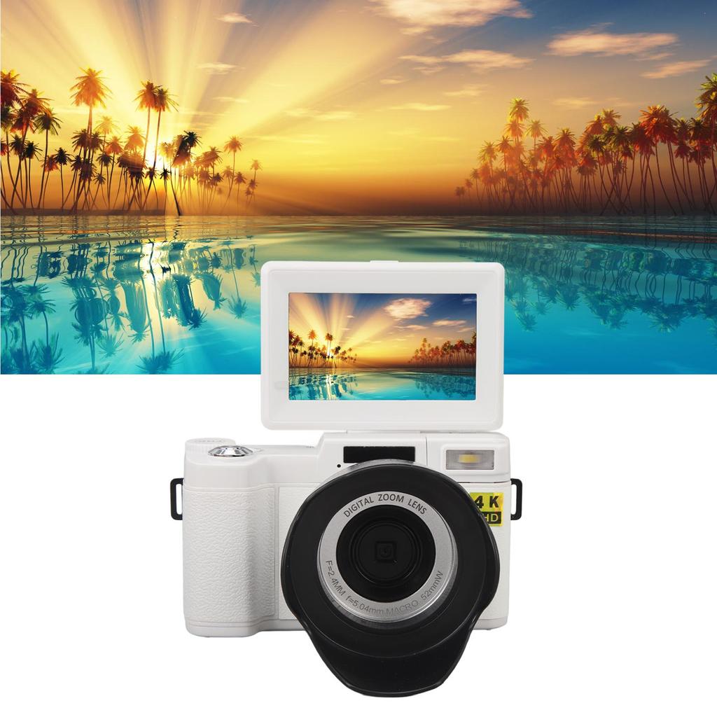 Smart Digital Camera Anti Shake 3inch Screen Auto Face Beautifying Function 52mm Interface 16x Zoom 48MP 4K HD Digital Camera