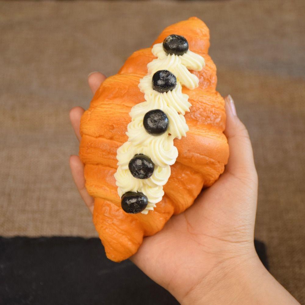 Convenient Fake Soda Bread Exquisite Artificial Bread Simulation Croissant Bread  Home Decoration