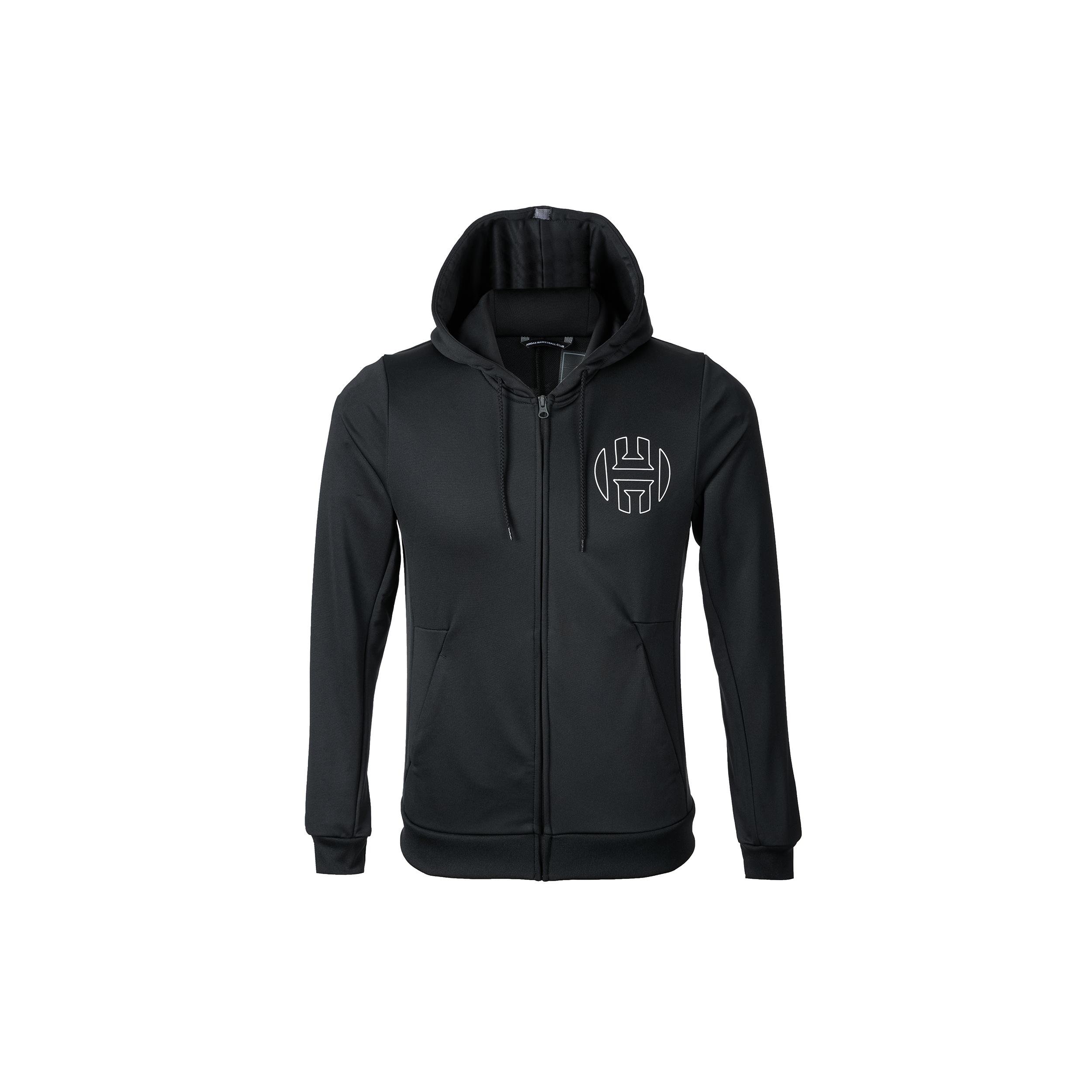 Men s adidas Basketball Hooded Jacket Black DP5711 XS