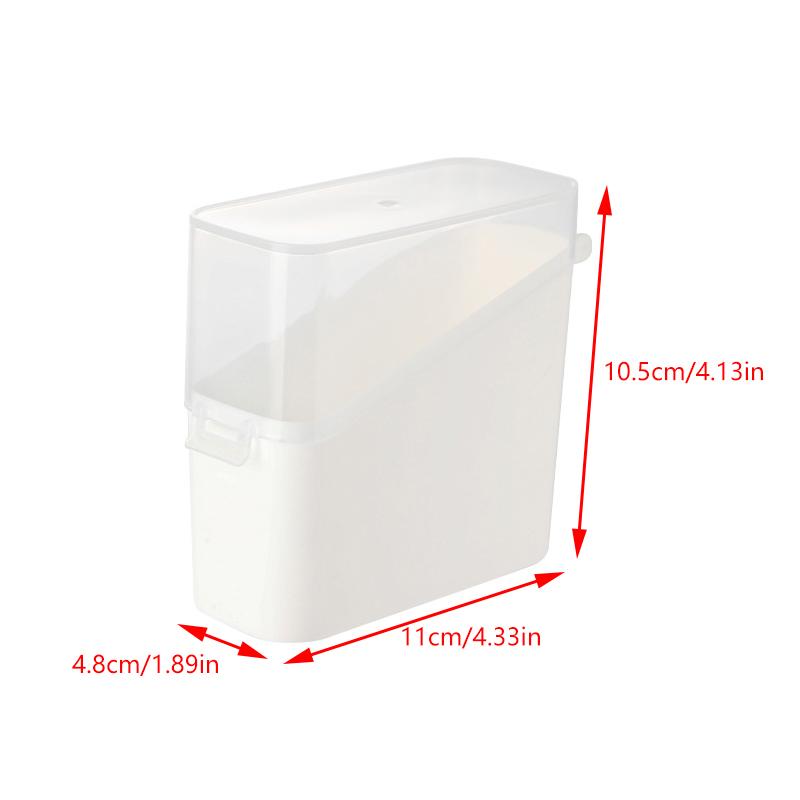 Refrigerator Side Door Organiser Coffee Tea Bag Cheese Small Objects Transparent Organiser Kitchen Organiser With Lid
