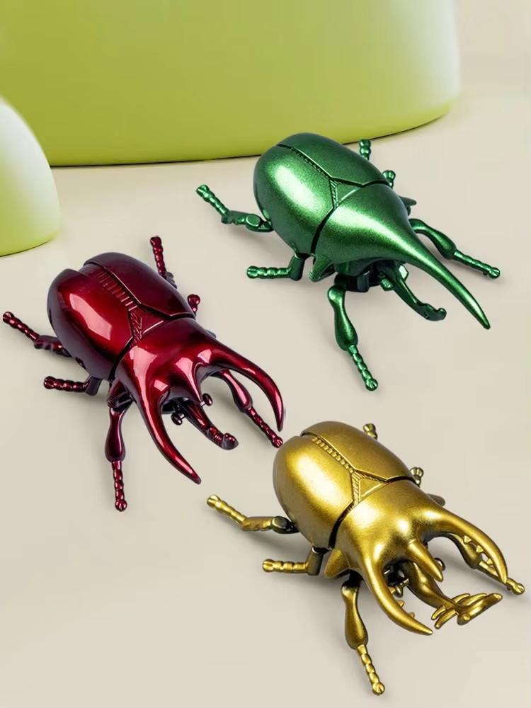 

2PCS Educational Wind-Up Unicorn Beetle Toy Baby Kids Boys Crawling Insect Simulation Toy Enlightenment Fun Birthday Party Gifts