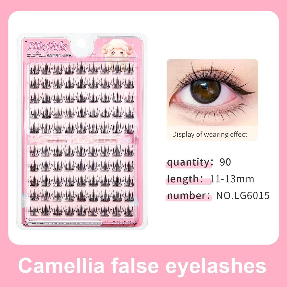 Segmented L Curl False Eyelashes Large Capacity Eyelashes Extensions  Women