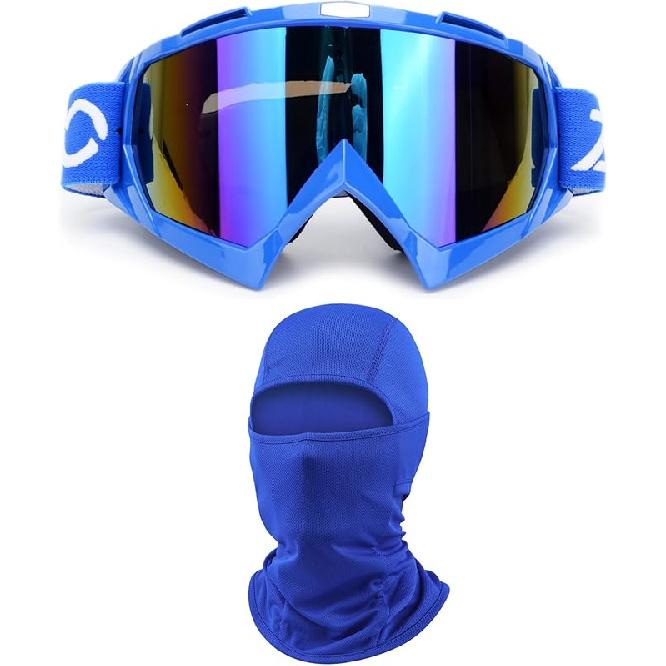 ATV Goggles With Balaclava Face Mask For Men Women And Youth, Dirt Bike Motorcycle Motocross Riding Ski Goggles