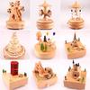 Wooden Carousel Music Box – Creative Solid Wood Home Decor & Valentine's Day Gift