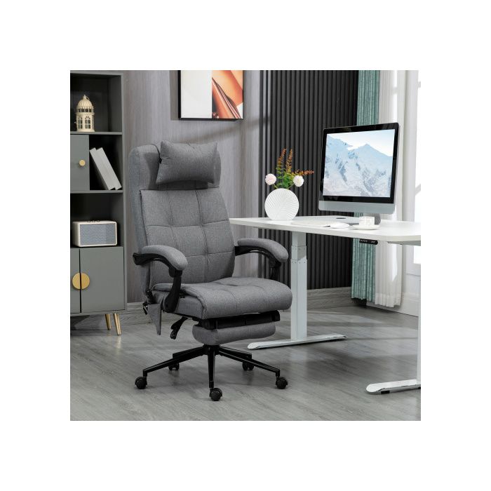 Siège de bureau - MUVOE - Ergonomique - Massage à 6 points - Réglable en hauteur - Chauffage lombaire