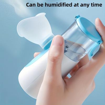 1 Stück tragbarer Mini-Luftbefeuchter & Aromatherapie-Diffusor mit sichtbarem Wassertank, wiederaufladbar, leiser Betrieb, Top-Fill-Design für Reisen, Büro, Nachttisch