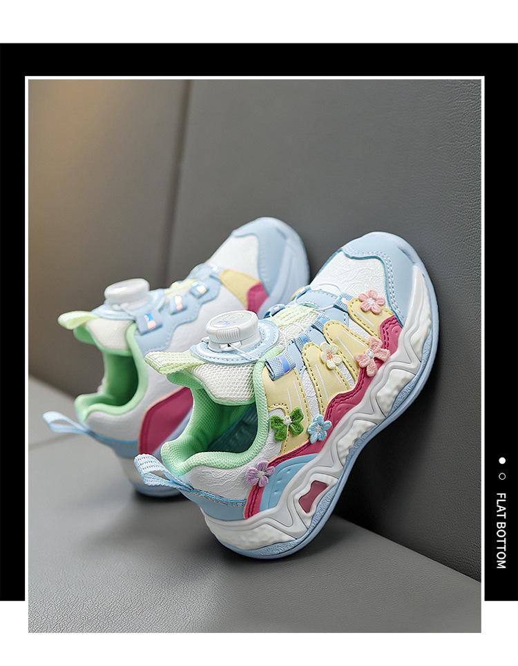 Bobodou 2026 Girls' Leather Running Shoes - Autumn Toddler Sports Footwear