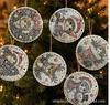 6 Pack Christmas Wooden Ornaments for Holiday DIY