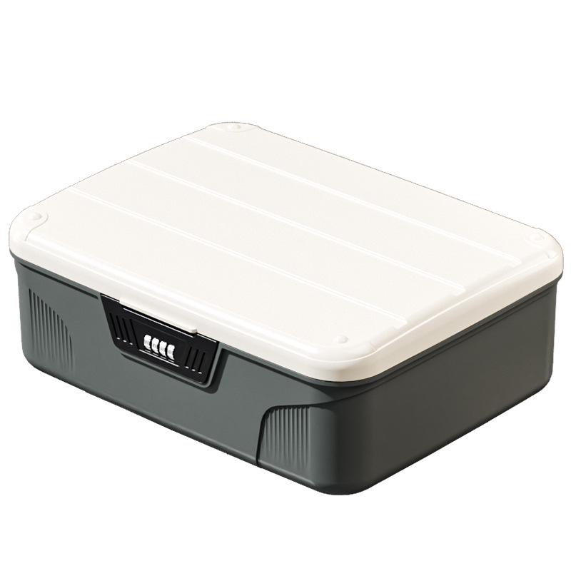 Organizator securizat pentru parole și documente cu separatoare - Depozitare blocabilă pentru cosmetice și esențiale auto