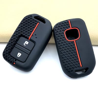 Silicone Remote Car Key Case For Honda Fit Gp5 Shuttle Gp8 Jade Vezel City Civic Jazz Brv 2 Buttons Key Cover Car Accessories