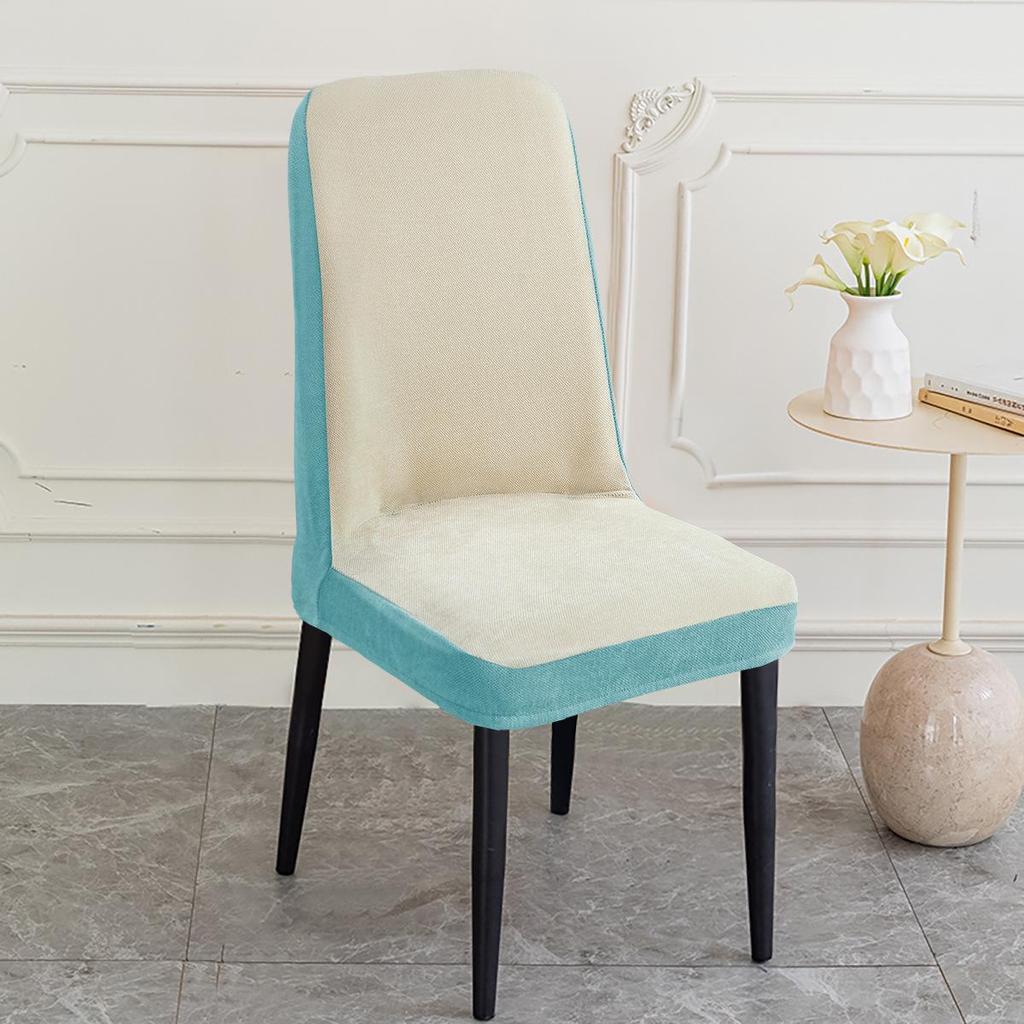 Chenille Luxury Arc Dining Chair Cover - Anti-Scratch and Universal Fit