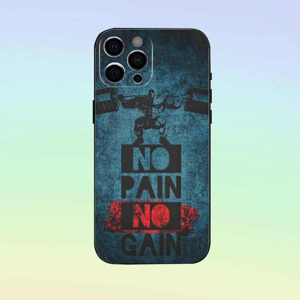 Bodybuilding Gym Fitness Phone Case   For iPhone17,16,15,14,13,12,11 Plus,Pro Max Soft Black Cover