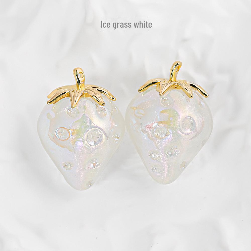 Heidi's Jahodový Přívěsek z Slitinové Pryskyřice Šperky & Příslušenství na Klíče