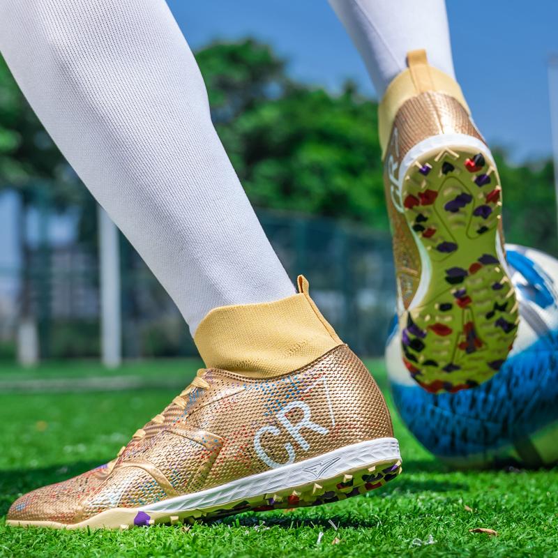 Purple Men Soccer Shoes Society Cleats Professional Football Boots Indoor Fast Football Field Boots Sneaker Boy Training Sneaker