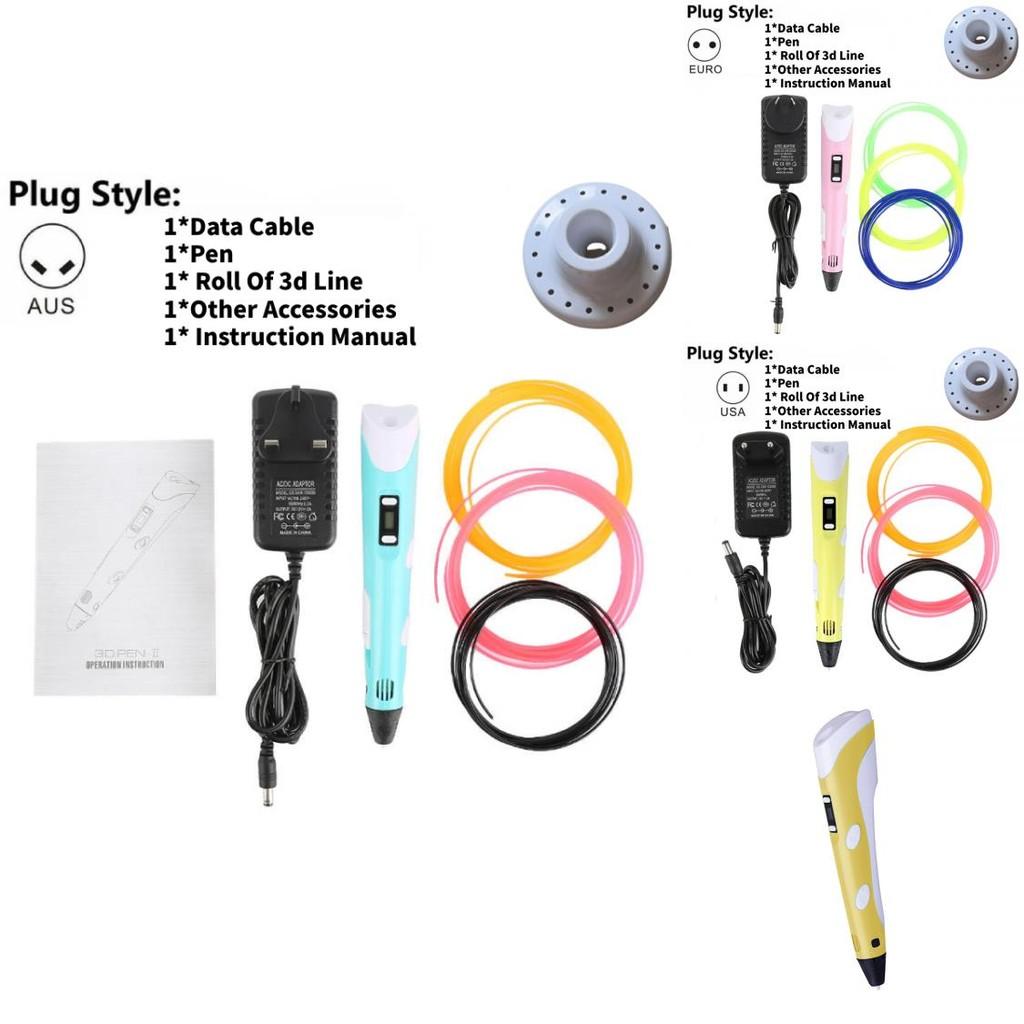 3d Drawing Pen With Pvc Sketchpad And Scissor For Children Art Gift