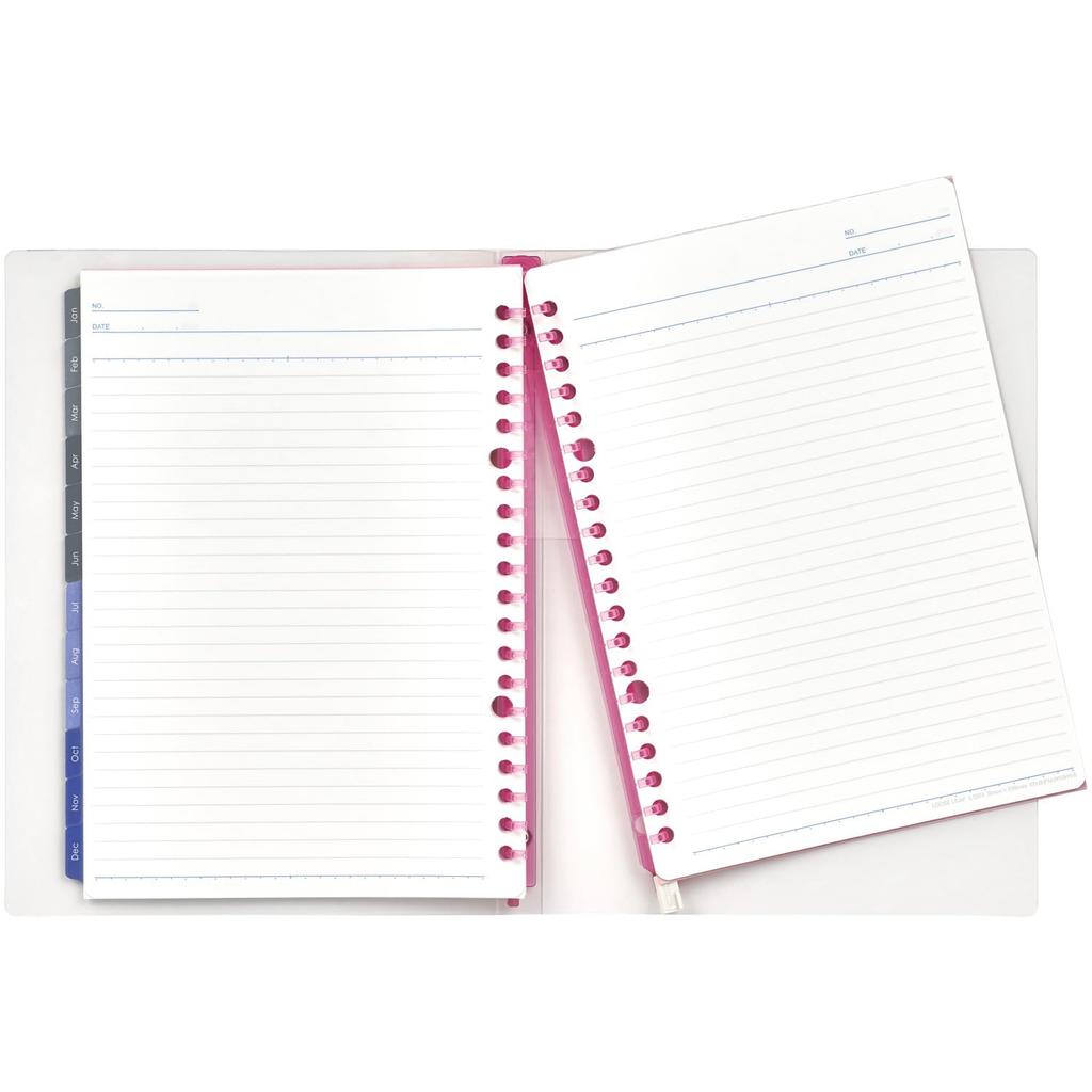 Maruman 2026 Notebook Starts January 2026 Planner, Diary, Monthly, 20-Hole, A5, Pink, FD42-26-08,