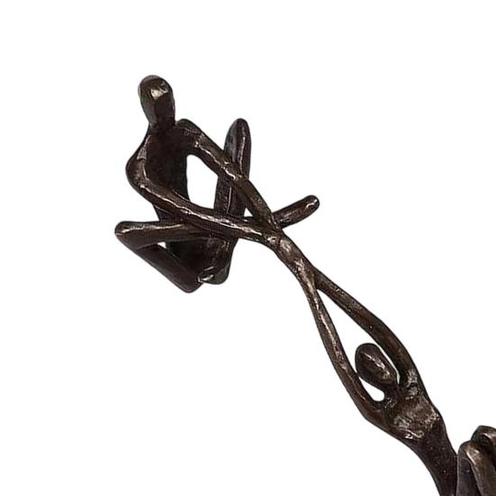 Lover Sculpture Resin Abstract Art Statue Man Lifting Women Dancing Figurine for Anniversary Wedding Home Shelf Decor