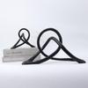 Geometric Resin Knot Ornament for Modern Office or Study Decor