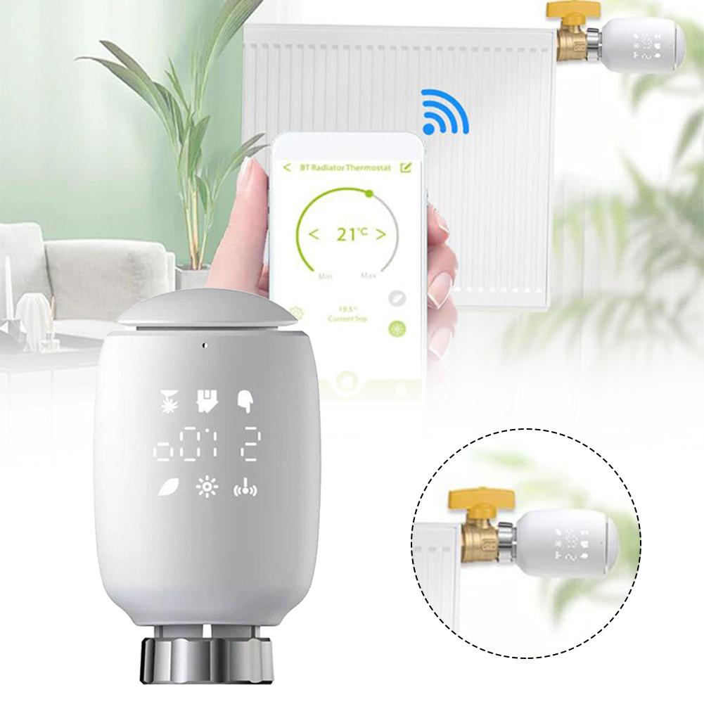 1PCS Temperature Control Valve Smart Radiator Thermostat Remote Controller Radiator Head For Heating System Valve-Tool