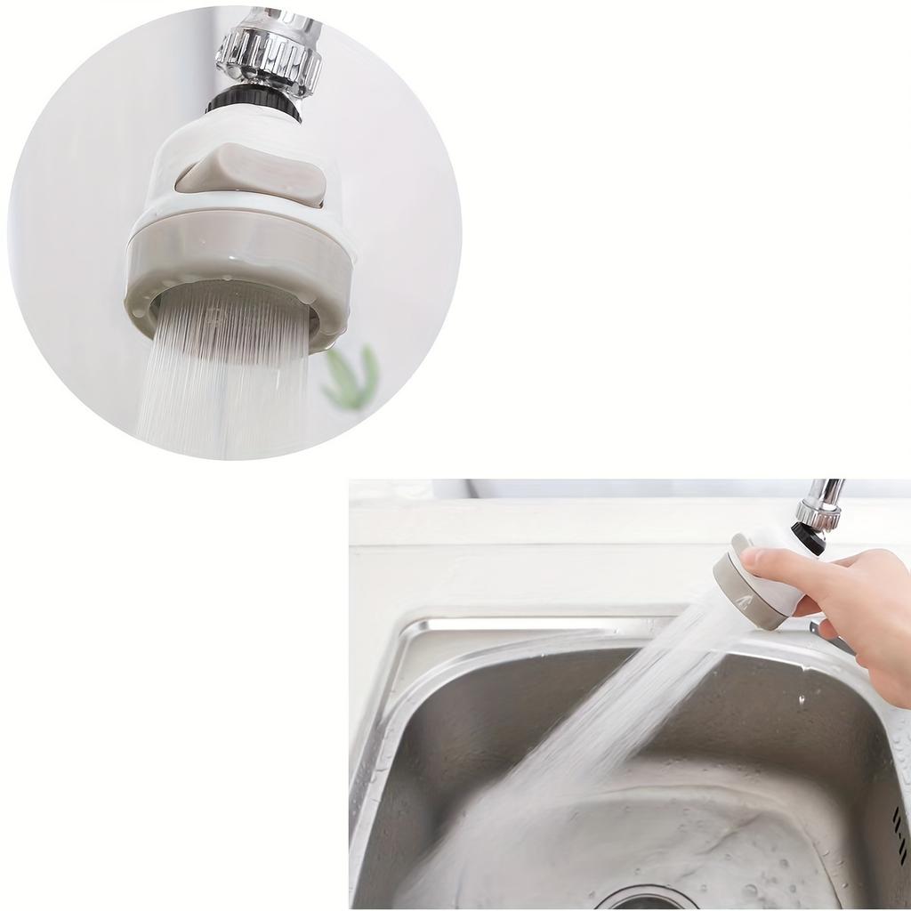 360-degree Rotatable Kitchen Faucet Nozzle with 3 Adjustable Spray Modes - Water-saving Faucet Suitable for Household Use Universal Faucet Nozzle
