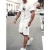 Men's Short-sleeved Shorts Casual Suit Fashionable Simple Sports Suit Comfortable Breathable Unisex Sports Clothing