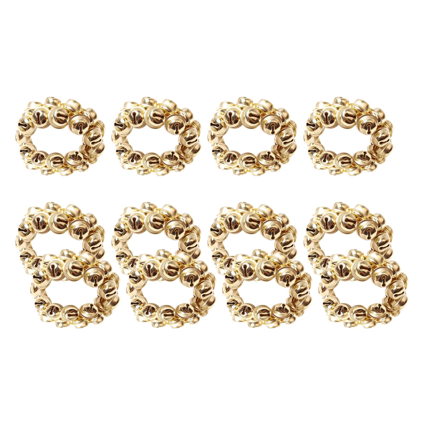 

Набор из 12 рождественских колокольчиков, колец для салфеток, держателей для салфеток, украшений для праздничного банкета и семейных посиделок 3