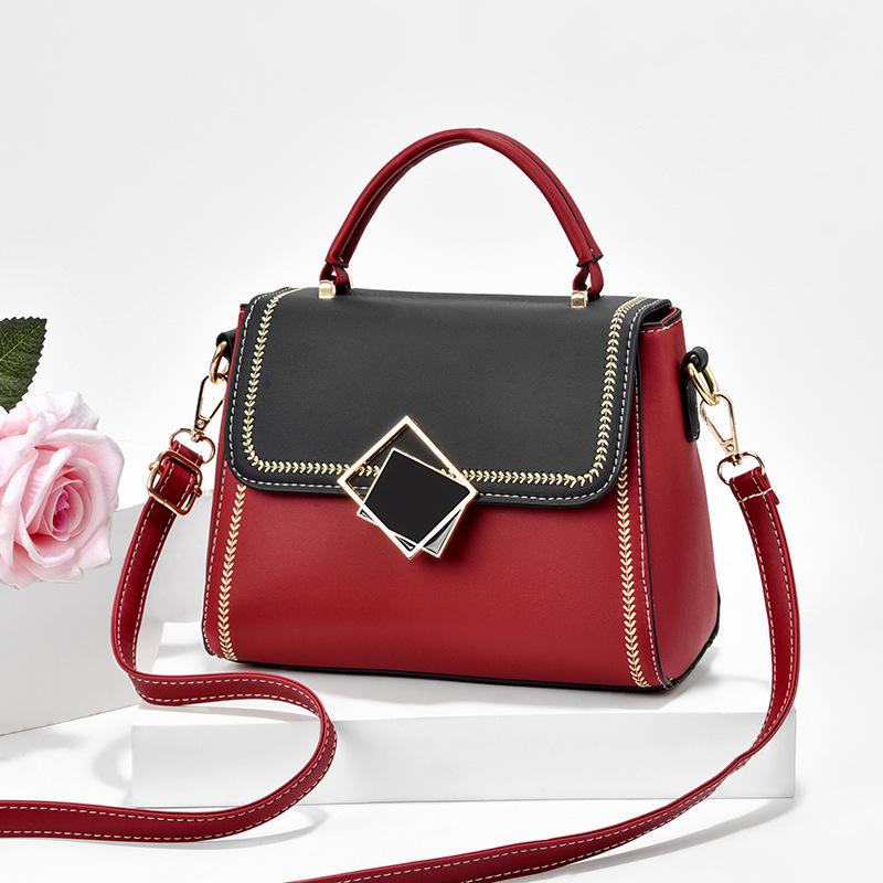 HandbagsWomen's Bags New Color-block Fashion Versatility Shoulder Cross-body Small Square Bag