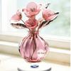 Delicate Flower Pattern Optional Acrylic Display Stand Rotates Desk Ornament 2D Flat Acrylic for Home Decorations