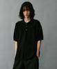 Hi Two Soft Texture Knit Polo Shirt [Black]